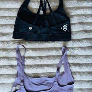 lululemon athletica Black and Purple Sports Bras